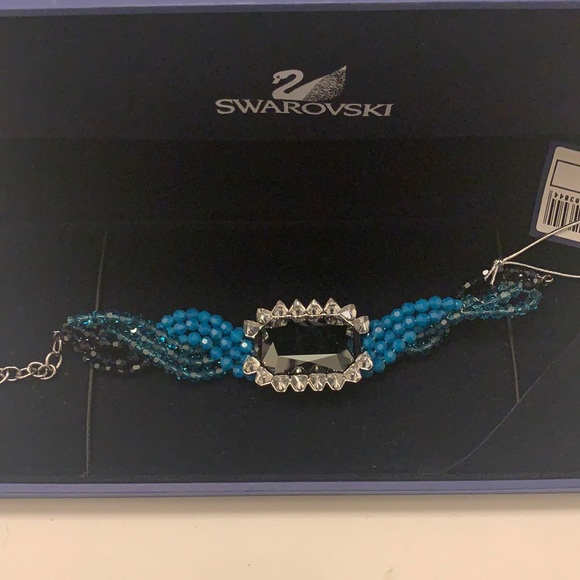 Swarovski Player Bracelet Blue Black - Picture 4 of 8